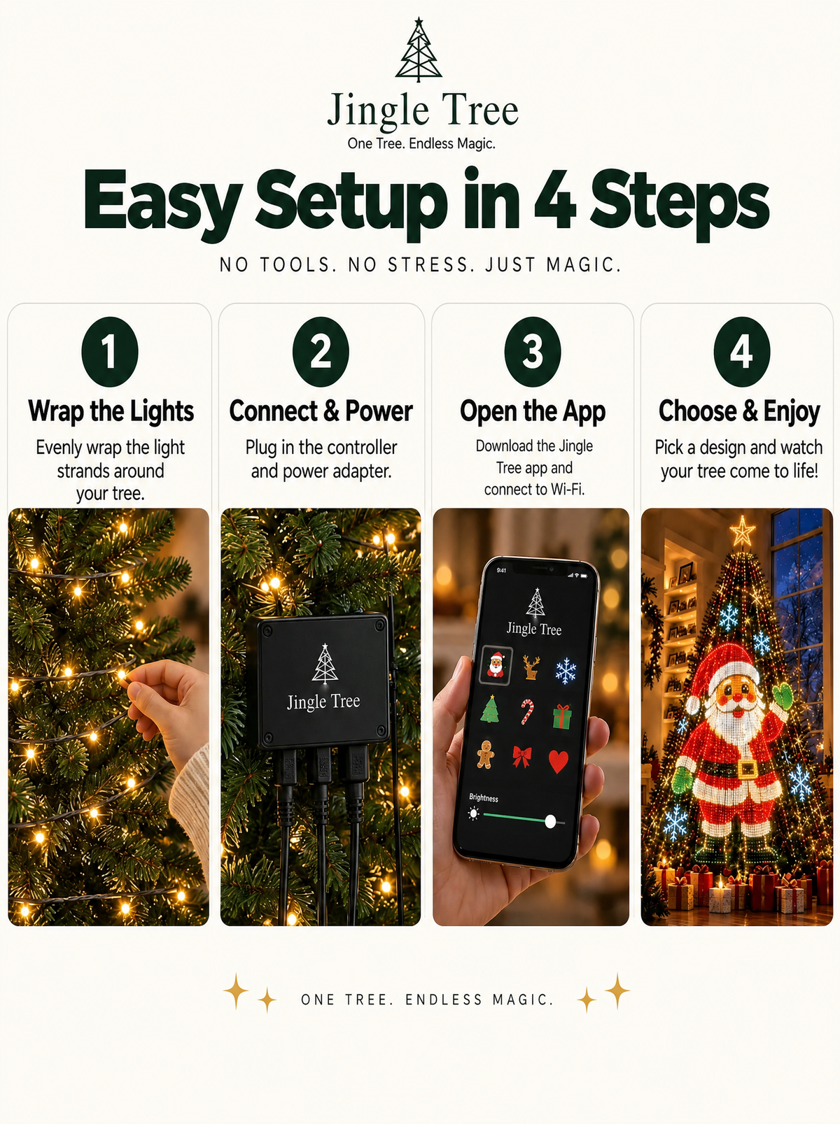 Jingle Tree Smart Led Tree Lights
